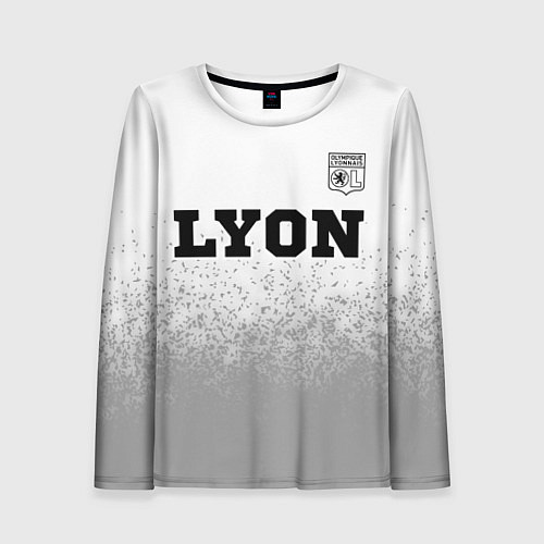 Женский лонгслив Lyon sport на светлом фоне посередине / 3D-принт – фото 1