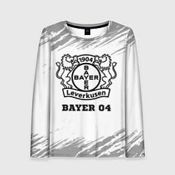 Женский лонгслив Bayer 04 sport на светлом фоне