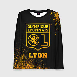 Женский лонгслив Lyon - gold gradient