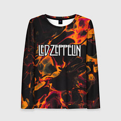 Женский лонгслив Led Zeppelin red lava