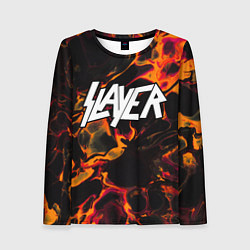 Женский лонгслив Slayer red lava