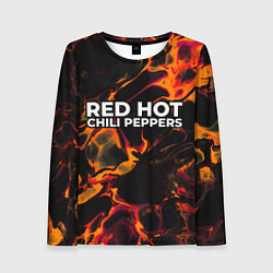 Женский лонгслив Red Hot Chili Peppers red lava