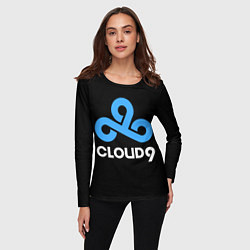 Лонгслив женский Cloud9 - esports logo, цвет: 3D-принт — фото 2