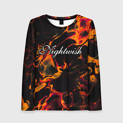 Женский лонгслив Nightwish red lava