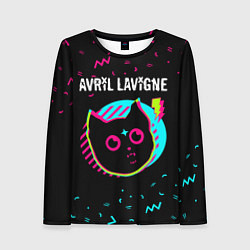 Лонгслив женский Avril Lavigne - rock star cat, цвет: 3D-принт