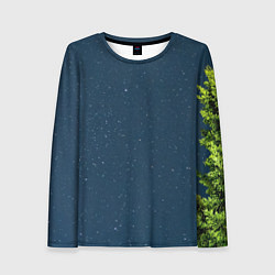 Лонгслив женский Звездная россыпь, цвет: 3D-принт