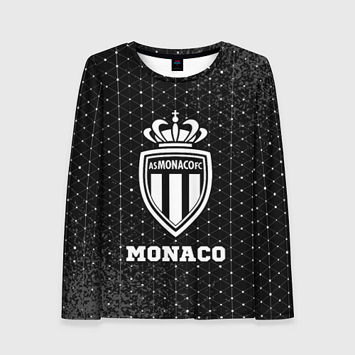 Женский лонгслив Monaco sport на темном фоне / 3D-принт – фото 1