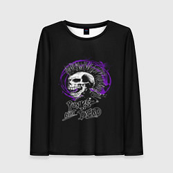 Женский лонгслив Punk skull rock