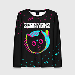 Женский лонгслив Scorpions - rock star cat