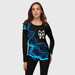 Лонгслив женский Deftones sound wave, цвет: 3D-принт — фото 2