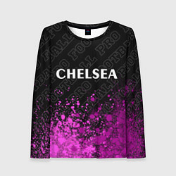 Лонгслив женский Chelsea pro football посередине, цвет: 3D-принт