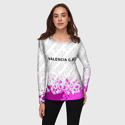 Лонгслив женский Valencia pro football посередине, цвет: 3D-принт — фото 2