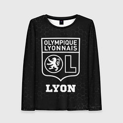 Женский лонгслив Lyon sport на темном фоне