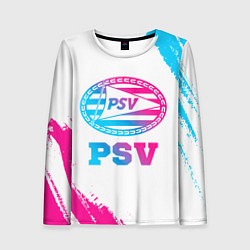 Лонгслив женский PSV neon gradient style, цвет: 3D-принт