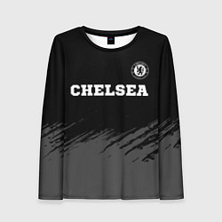 Женский лонгслив Chelsea sport на темном фоне посередине