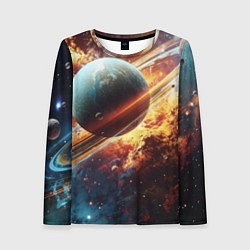 Женский лонгслив Большая планета