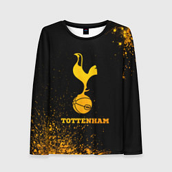 Женский лонгслив Tottenham - gold gradient