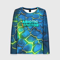 Женский лонгслив Abiotic Factor logo bright neon