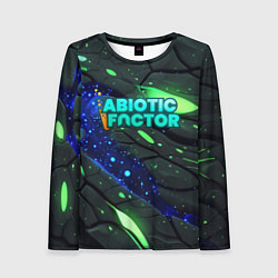 Лонгслив женский Abiotic Factor logo bright neon, цвет: 3D-принт