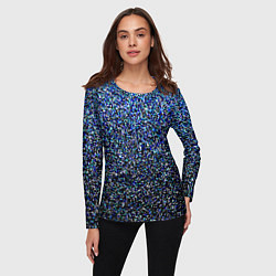 Лонгслив женский Шум пикселей, цвет: 3D-принт — фото 2