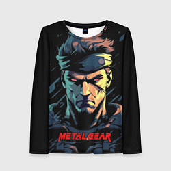 Женский лонгслив Веном Снейк Metal gear game