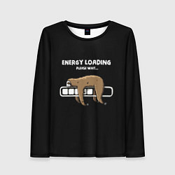 Женский лонгслив Energy loading - please wait