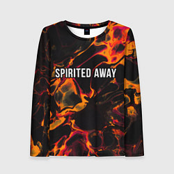 Женский лонгслив Spirited Away red lava