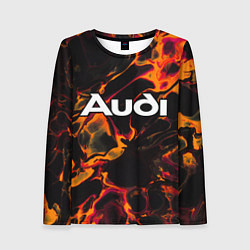 Лонгслив женский Audi red lava, цвет: 3D-принт