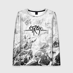 Женский лонгслив Stray white graphite