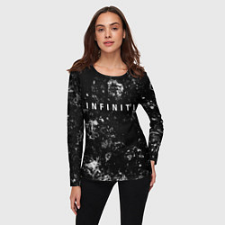 Лонгслив женский Infiniti black ice, цвет: 3D-принт — фото 2