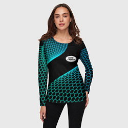 Лонгслив женский Land Rover electro hexagon, цвет: 3D-принт — фото 2