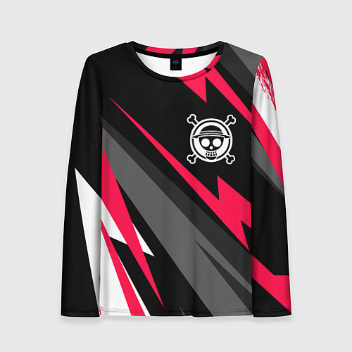 Женский лонгслив One Piece electro lines / 3D-принт – фото 1
