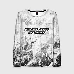 Лонгслив женский Need for Speed white graphite, цвет: 3D-принт