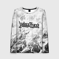 Женский лонгслив Judas Priest white graphite