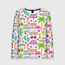 Лонгслив женский Hello summer, цвет: 3D-принт