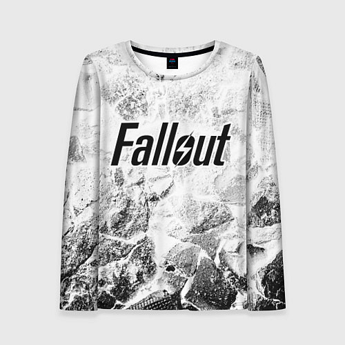Женский лонгслив Fallout white graphite / 3D-принт – фото 1