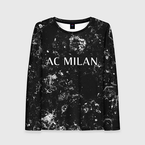 Женский лонгслив AC Milan black ice / 3D-принт – фото 1
