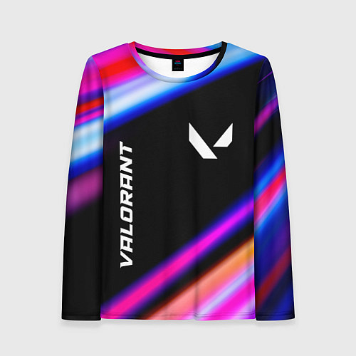 Женский лонгслив Valorant speed game lights / 3D-принт – фото 1
