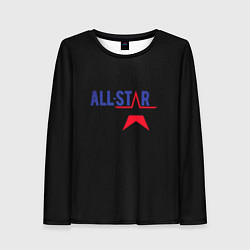 Лонгслив женский All stars logo, цвет: 3D-принт