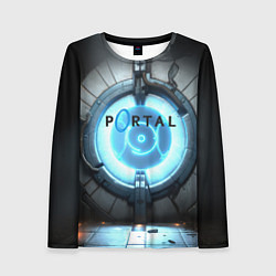 Лонгслив женский Portal logo game, цвет: 3D-принт