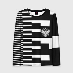 Женский лонгслив Россия геометрия