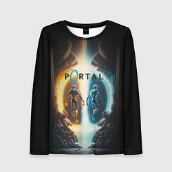 Женский лонгслив Люди в портале