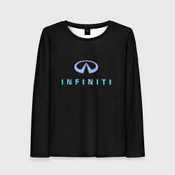 Лонгслив женский Infiniti logo neon, цвет: 3D-принт