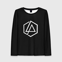 Лонгслив женский Linkin park logo white, цвет: 3D-принт