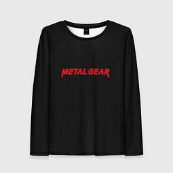 Лонгслив женский Metal gear red logo, цвет: 3D-принт