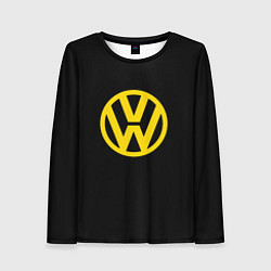 Женский лонгслив Volkswagen logo yellow