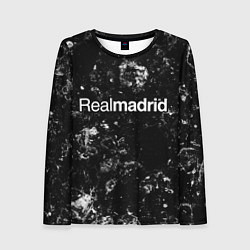 Лонгслив женский Real Madrid black ice, цвет: 3D-принт