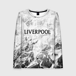 Лонгслив женский Liverpool white graphite, цвет: 3D-принт