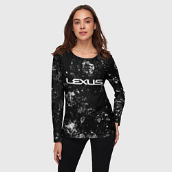 Лонгслив женский Lexus black ice, цвет: 3D-принт — фото 2