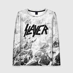 Женский лонгслив Slayer white graphite